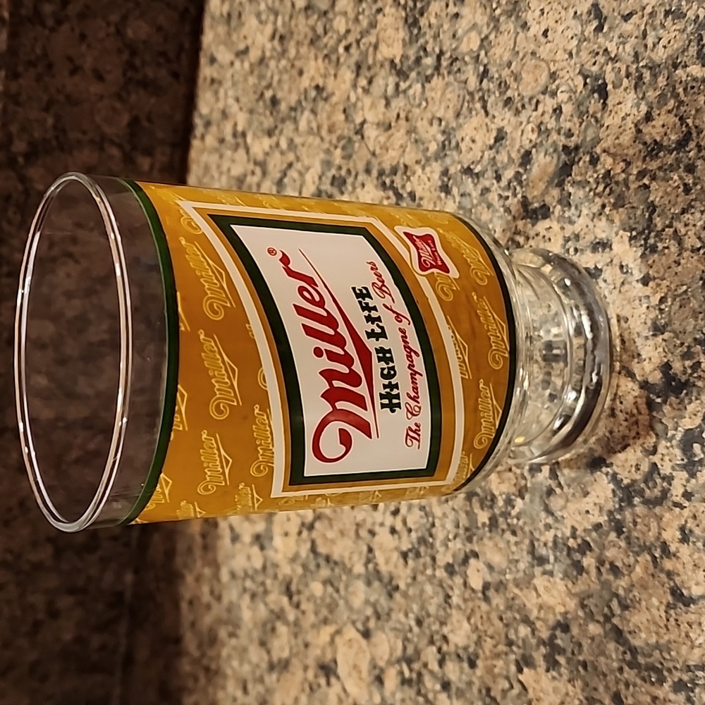 HUGE Miller High Life Beer Glass